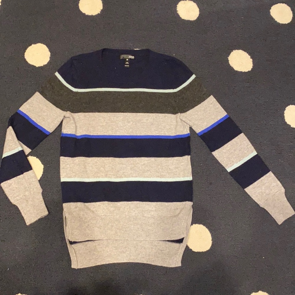 Striped cashmere sweater from AQUA. Size S